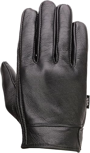 Miniatura 4 de Milwaukee Leather Mens Premium Leather Short Wrist Cruiser Gloves Black MG7510