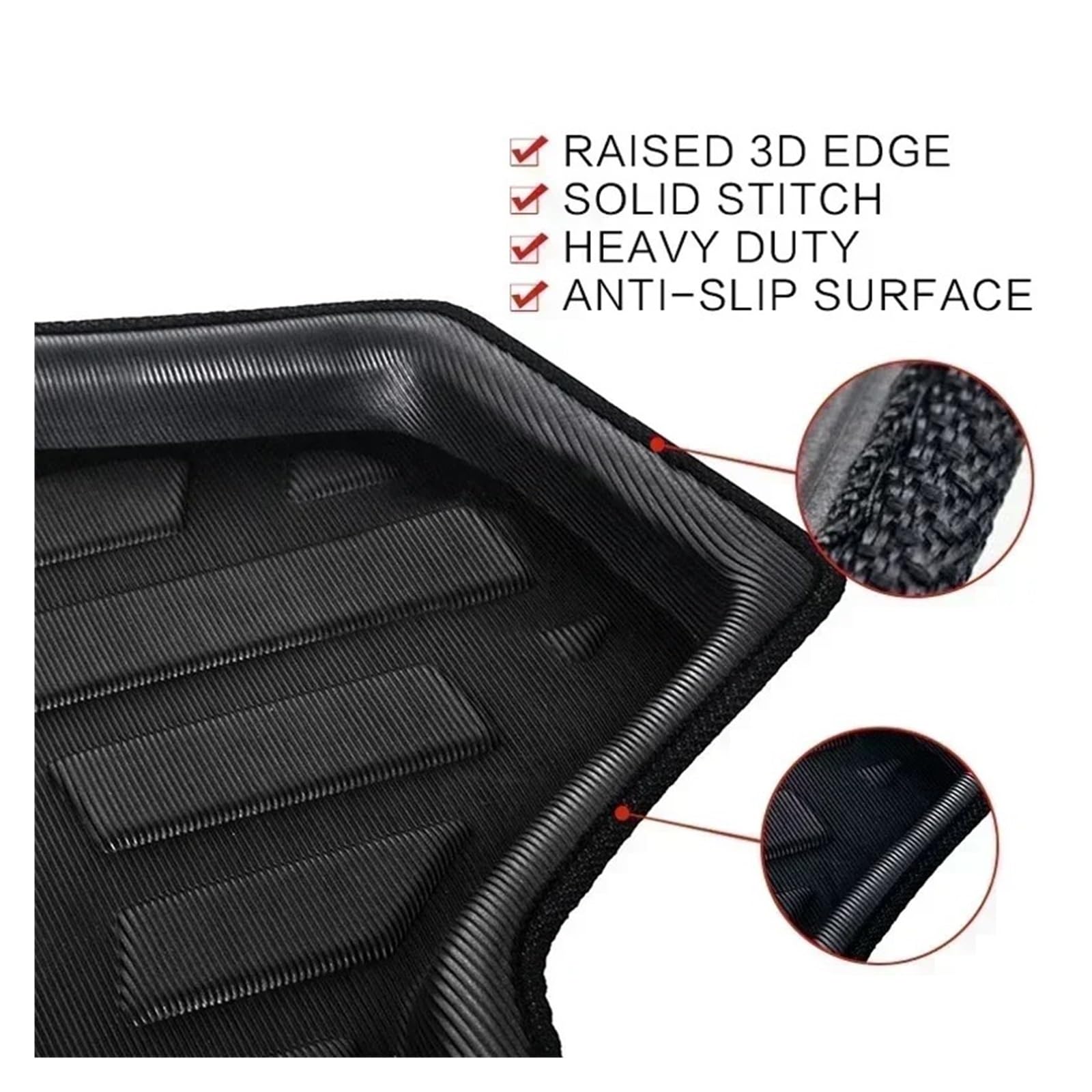Kofferraumwanne Für BYD S6 S7 2011~2018 2012 2013 Auto Kofferraum Matte Gepäck Fach Boot Boden Liner Cargo Pad Teppich Teppich Schutzfrachtmatte(for S7)