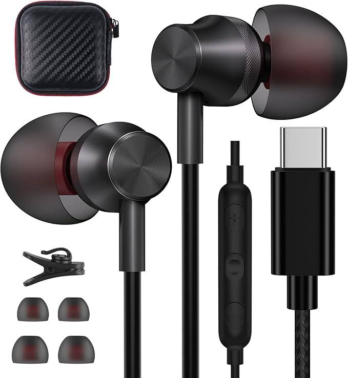 Amazon.co.jp ACAGET USB Cヘッドホン USB Type Cイヤホン Galaxy S23 Plus S22