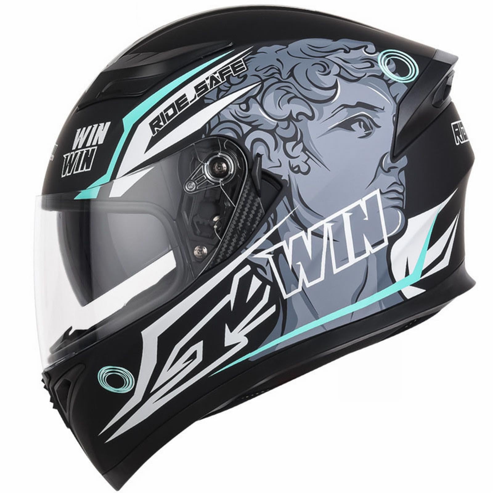 Casque Moto Bluetooth Casque De Faciale Avec Visière Housse De Anti-buée Meulage De Sécurité Casque Modulable Bluetooth