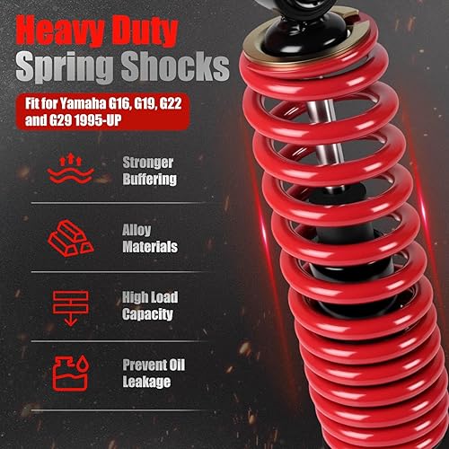 Miniatura 2 de Yamaha - Amortiguador trasero resistente con ramitas para Yamaha Gas y Electric G14, G16, G19, G20, G22 y G29, modelos de carrito de golf OEM