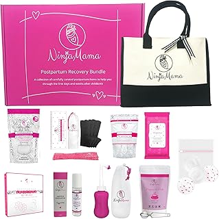 Ninja Mama Complete Postpartum Recovery Kit. Postpartum Recovery Bundle for after childbirth. Labour & Recovery Post Natal...