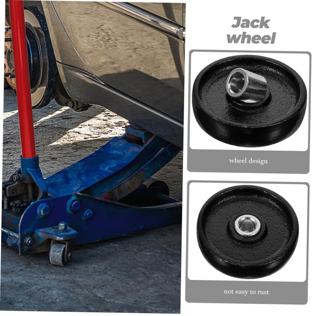 LIFKOME 3Pcs Heavy Duty Floor Replacement Parts for Easy Installation Compatible with Horizontal Jacks Stable Safe Maneuverability for Floor Jack