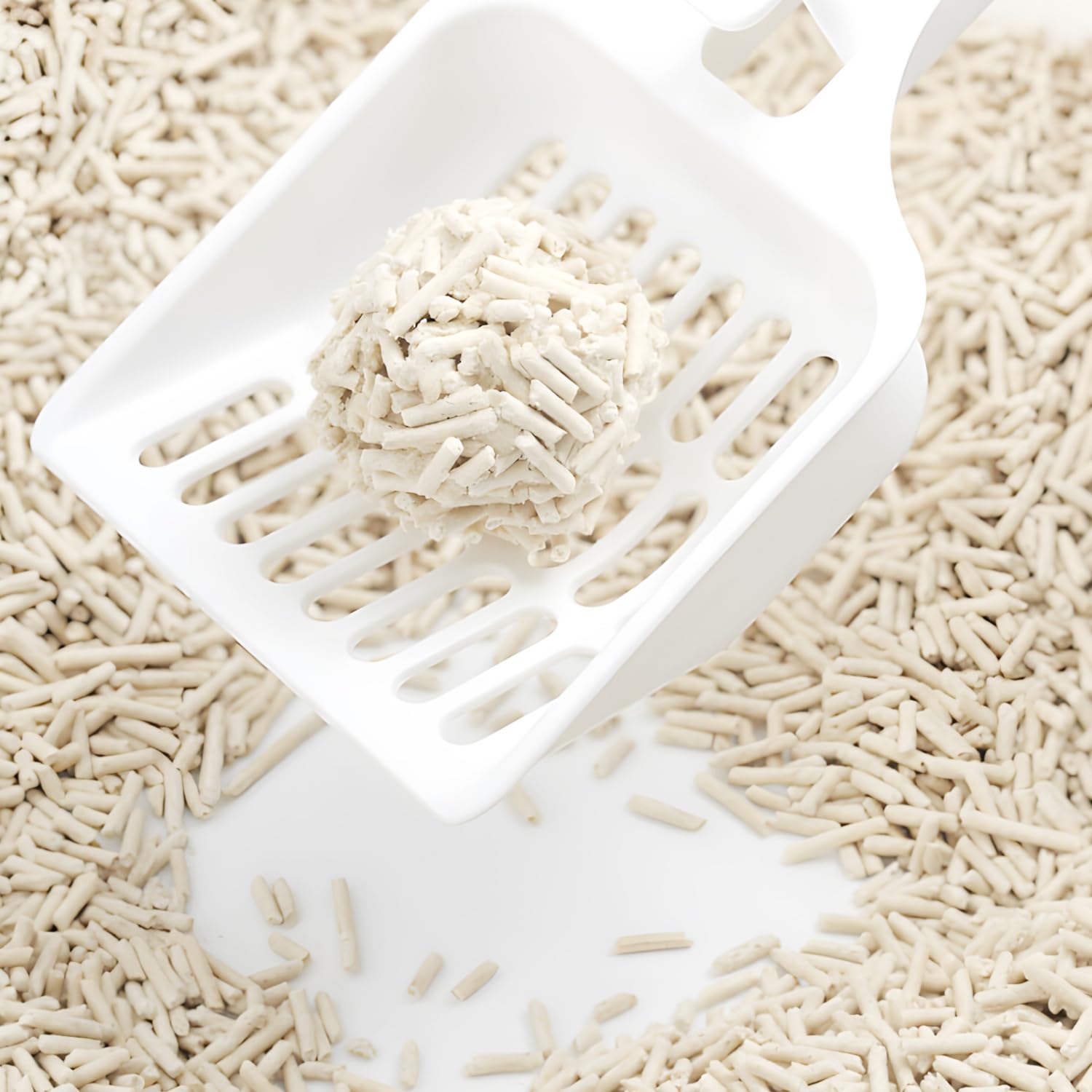 Nobleza Arena de Tofu para Gatos 20KG (8x2.5KG), Arena Aglomerante Natural, Sin Polvo, Control de Olores, Alta Absorción, Desechable en el Inodoro