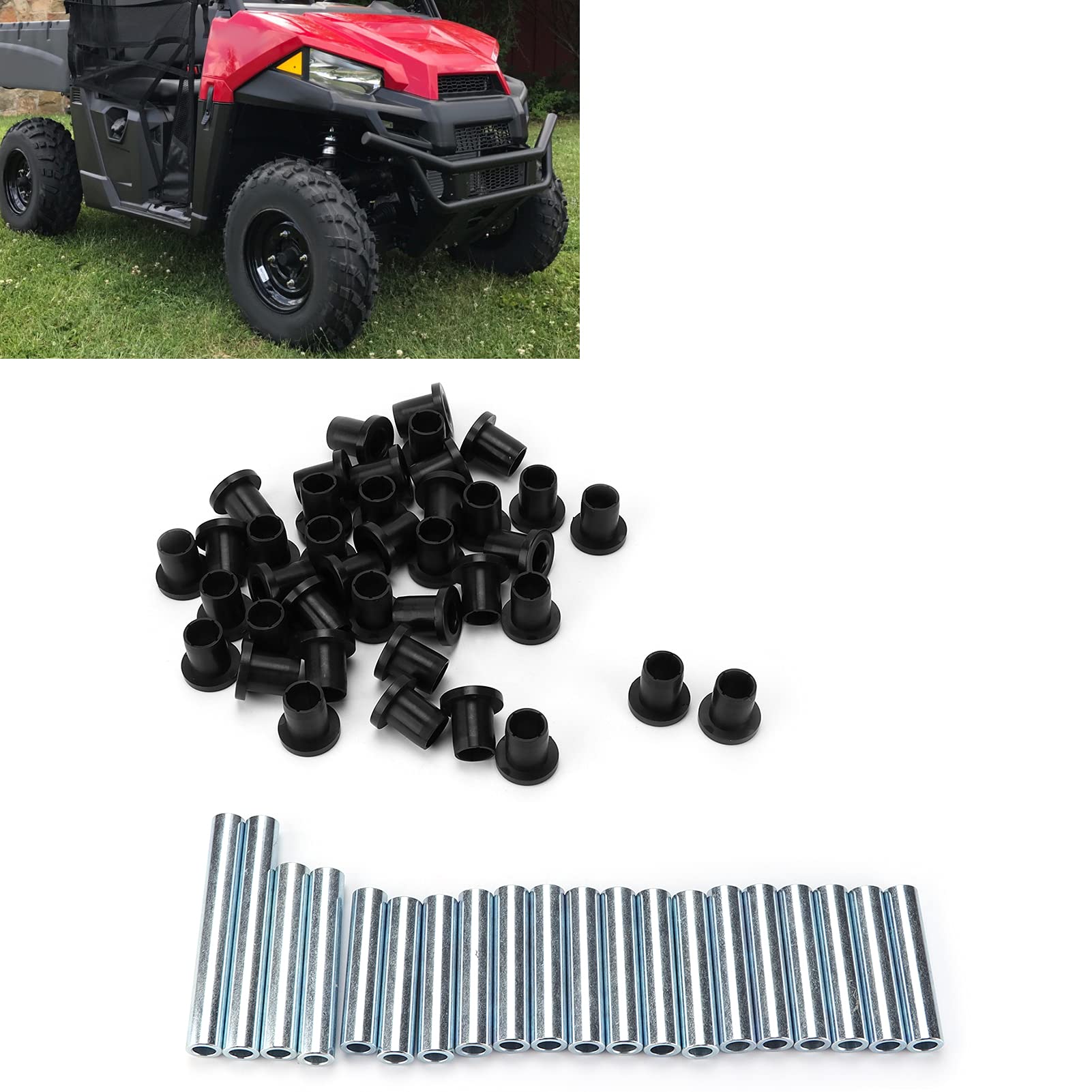 Zestaw tulei ramienia ABS Metal zamiennik 60 sztuk Premium Heavy Duty części zawieszenia dla Polaris XP 800 900 Crew 2010 2014