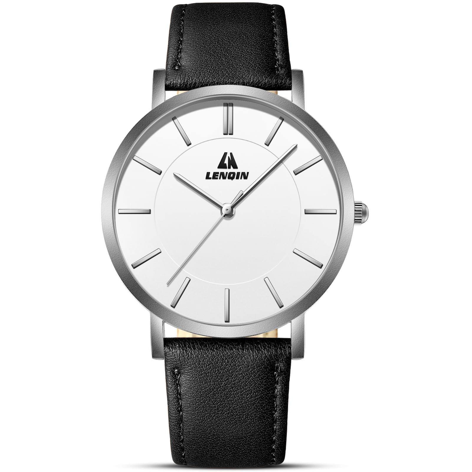 LN LENQIN Uhren Herren Herren Uhr 30M wasserdichte Armbanduhr Analog Quarzuhr Mode Casual Designer Uhr für Männer Lederband