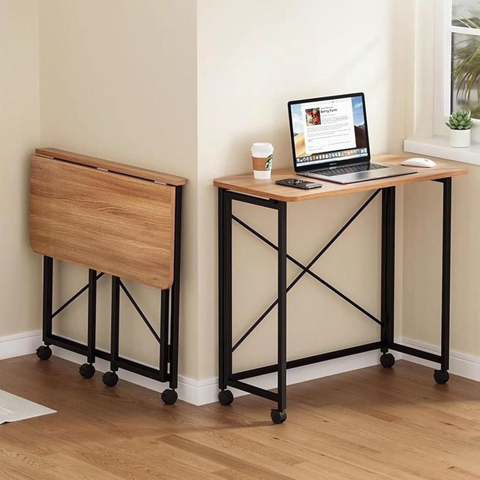 Bureau pliable gain de place pour travailler efficacement chez soi