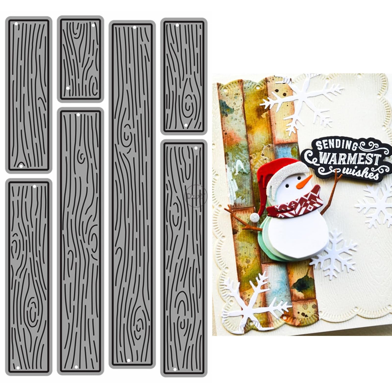 Long Strip Tree Pattern Metal Cutting Dies for Card Making โ image 1