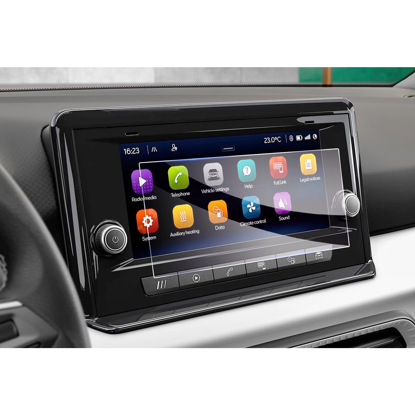 GAFAT Seat Arona/Seat Ibiza 6F KJ1 Facelift 2022-2024 2025 9,2 Pellicola Protettiva per Navigazione, Pellicola in Vetro per Seat Arona 9,2 Touch Screen GPS, Antiurto, 9H Antigraffio
