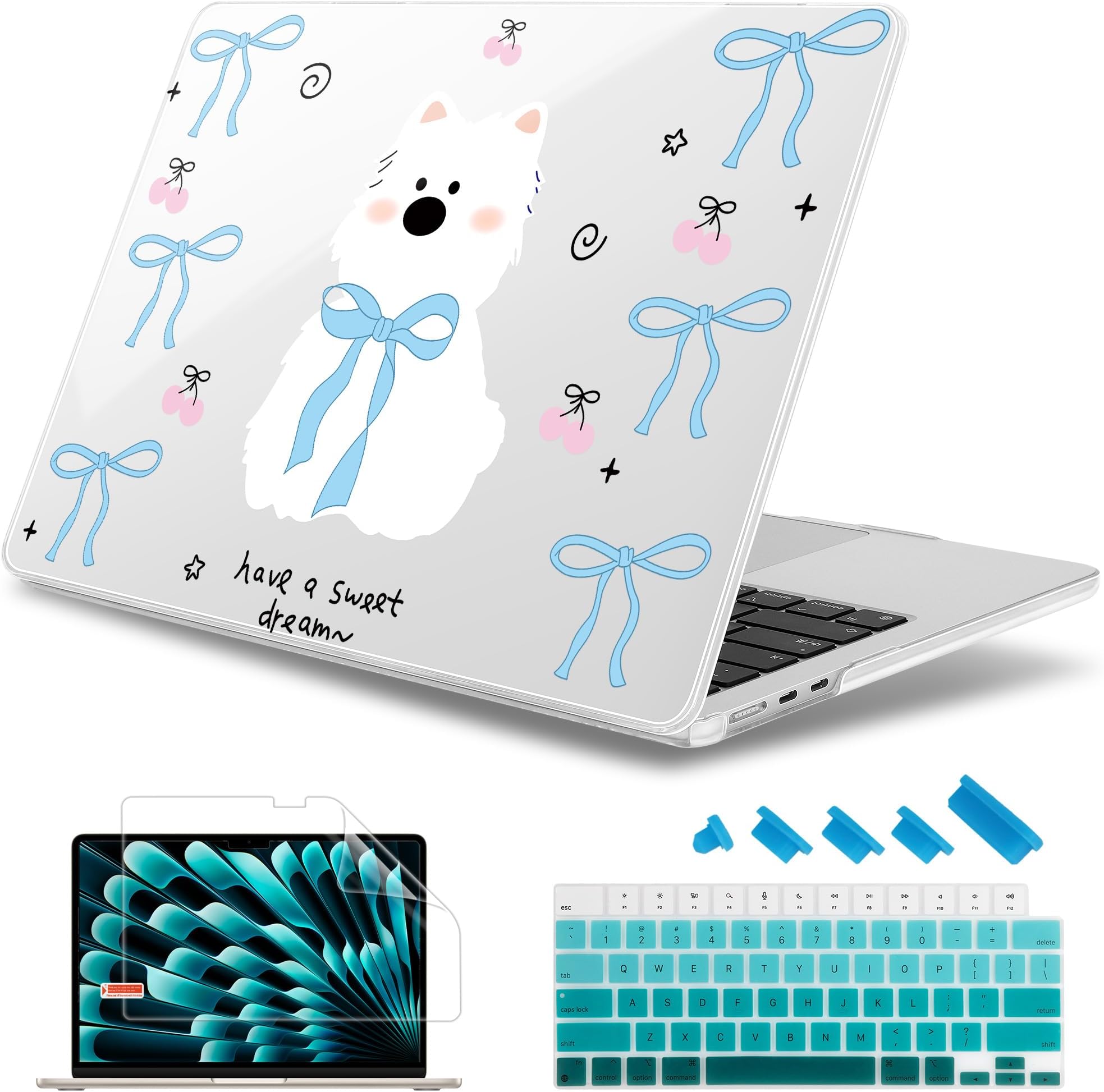 AE-COMP - little cute print hard case for Macbooks 2025 Air 13 15 A3240 A3241 M4 2024 Pro14 16 А3112 A3403 M3 M2 M1 A2337 A2338 A2681 A3113 (P578, Pro16 M1 M2 M3 M4)