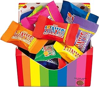 Tony's Chocolonely Tiny Tony's Gift Box - 180g Mini Chocolate Mix To Share, 10 Different Flavours, Individually Wrapped, Vegetarian, Belgian Fairtrade Chocolates