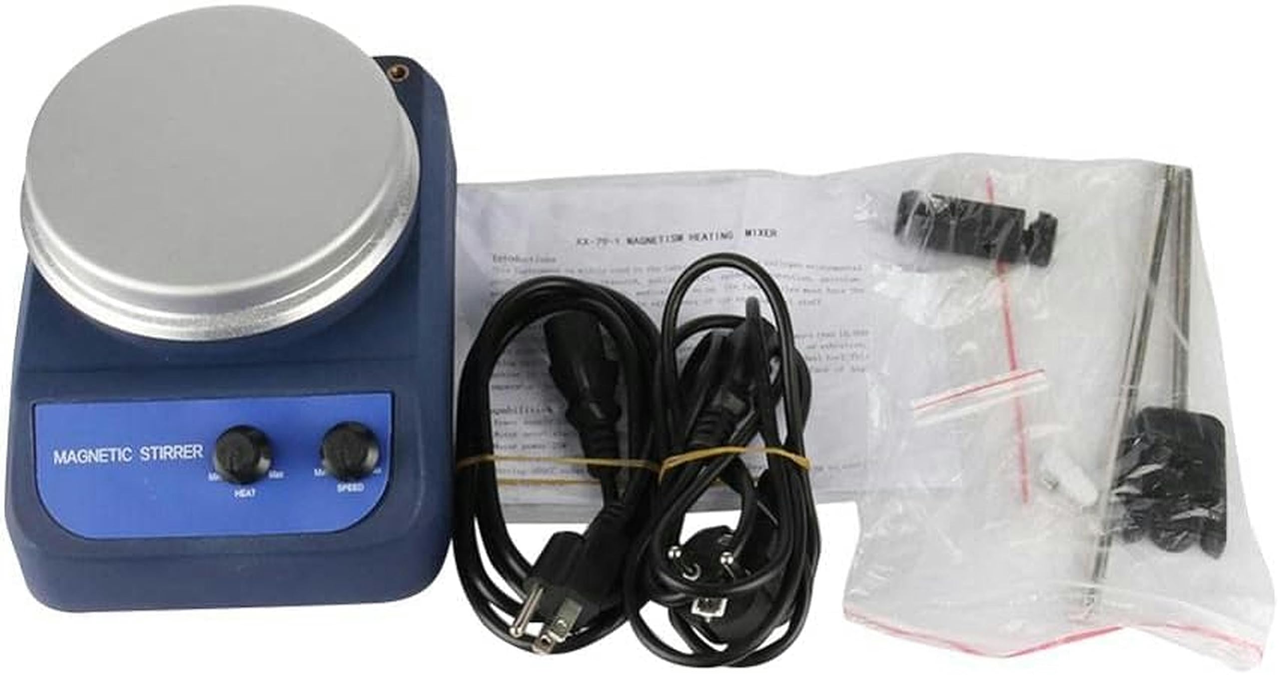 Agitador magnético Mezclador magnético Mezclador 200W Agitador magnético con calefacción Mezclador Equipo de Calentamiento para experimentos de bioquímica física Mezclador magnético de Labor