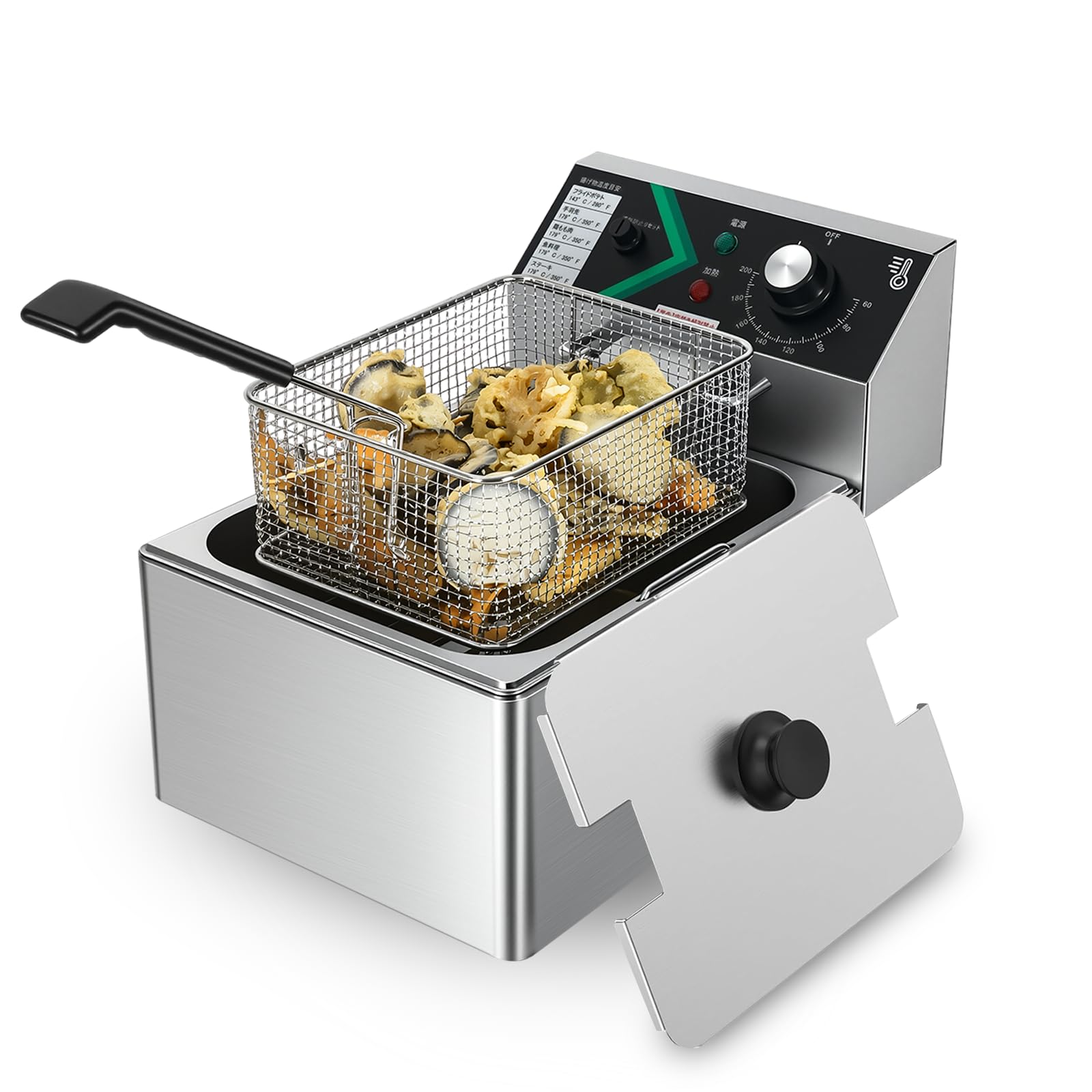 Amazon.co.jp: Savorix 電気フライヤー 業務用 油揚げ機 6L大容量 温度