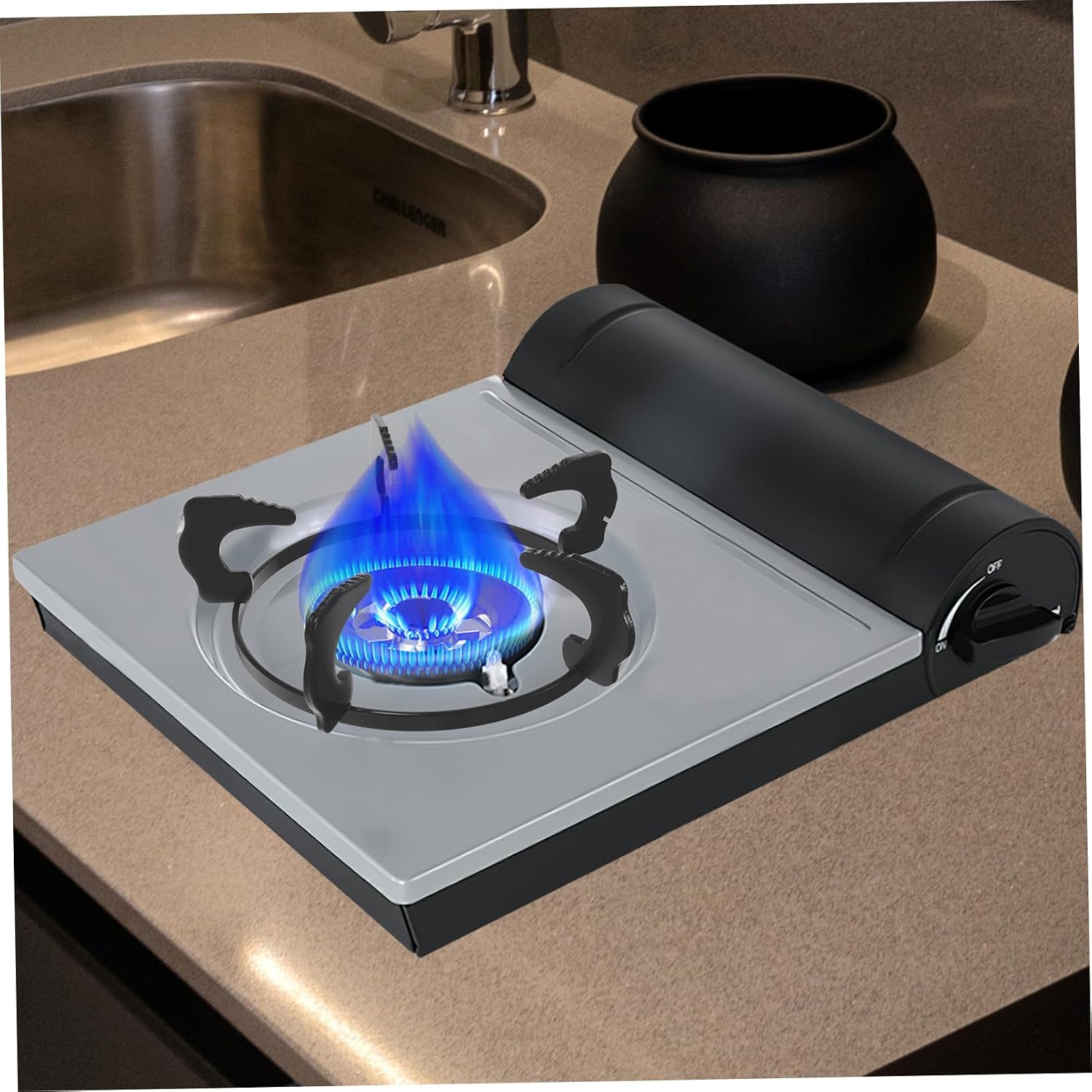 Garneck Cast Iron Wok Ring for Gas Stove - Wok Stand for Kitchen Cookware - Universal Wok Rack and Burner Grate for Stable Cooking on Gas Ranges