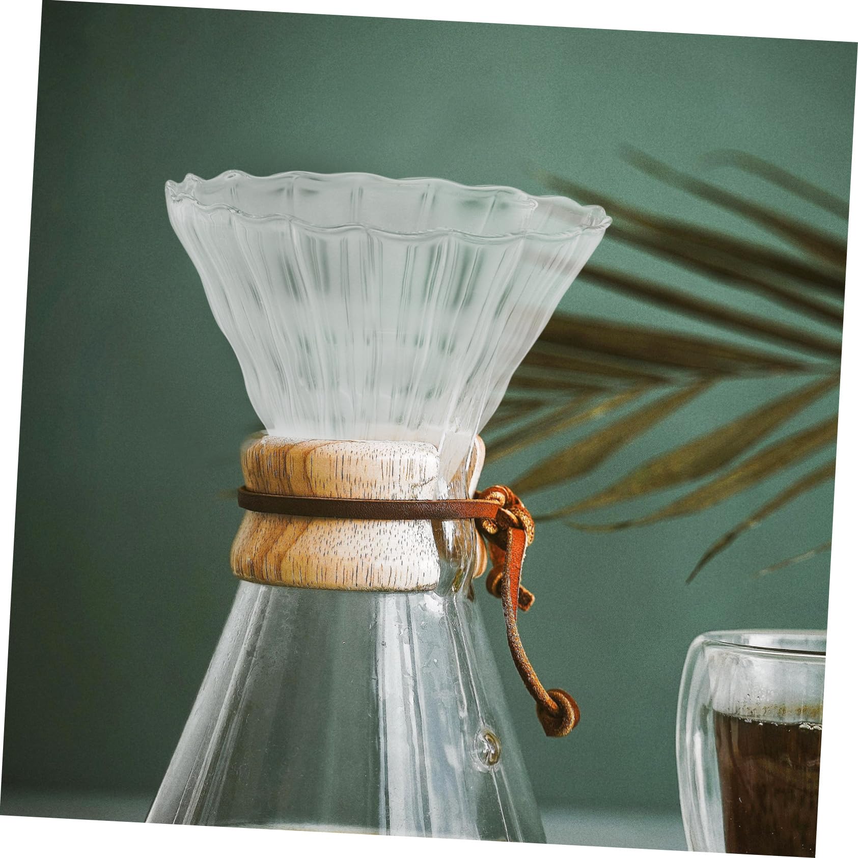 SHINEOFI 3 Series Embudo De Vidrio Café Reutilizable Verter Filtros Fabricante Taza De Filtro De Café Filtro De Goteo De Café Gotero De Cafe Embudo De Café 2 Piezas X 3