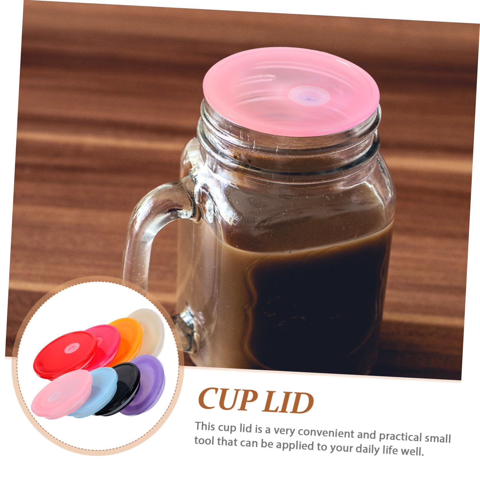 BRIGHTFUFU Straw Cup Lid for Tumbler Reusable Cup Covers Leakproof Mug Accessory Water Lids