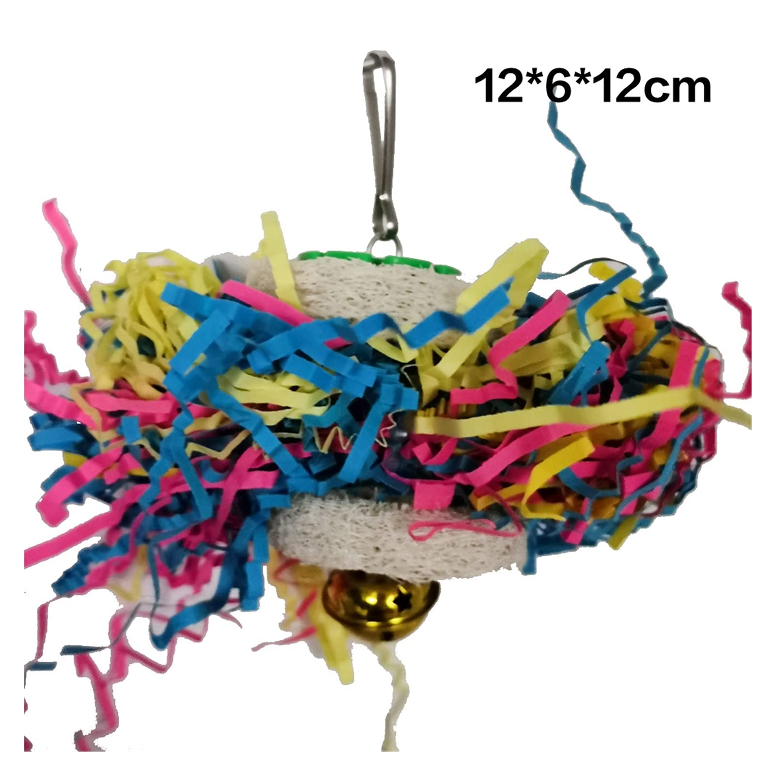 Vogelspielzeug 5 stücke Papageispielwaren Set Bunte Vogel Kauen Futtersuche Hängende Luffah Spielzeug für kleine Vogel Sittichets Cockatiel Conuale afrikanisch grau