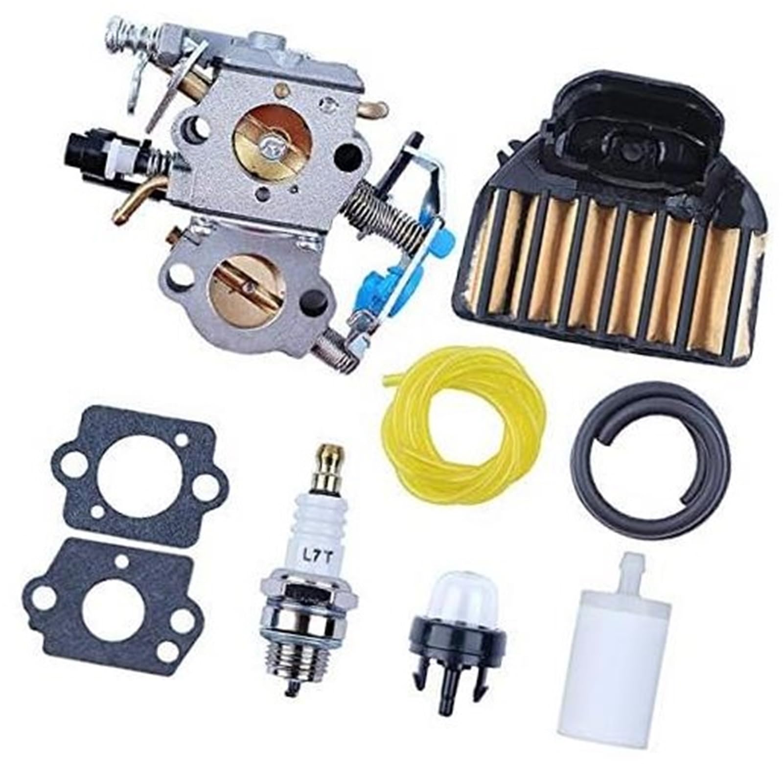 Carburateur WTA-29 avec filtre à air, de conduite carburant, bougie d'allumage, for tronçonneuse essence Husqvarna 455E 455, Rancher 460 461 Filtre à air pour coupe-bordures