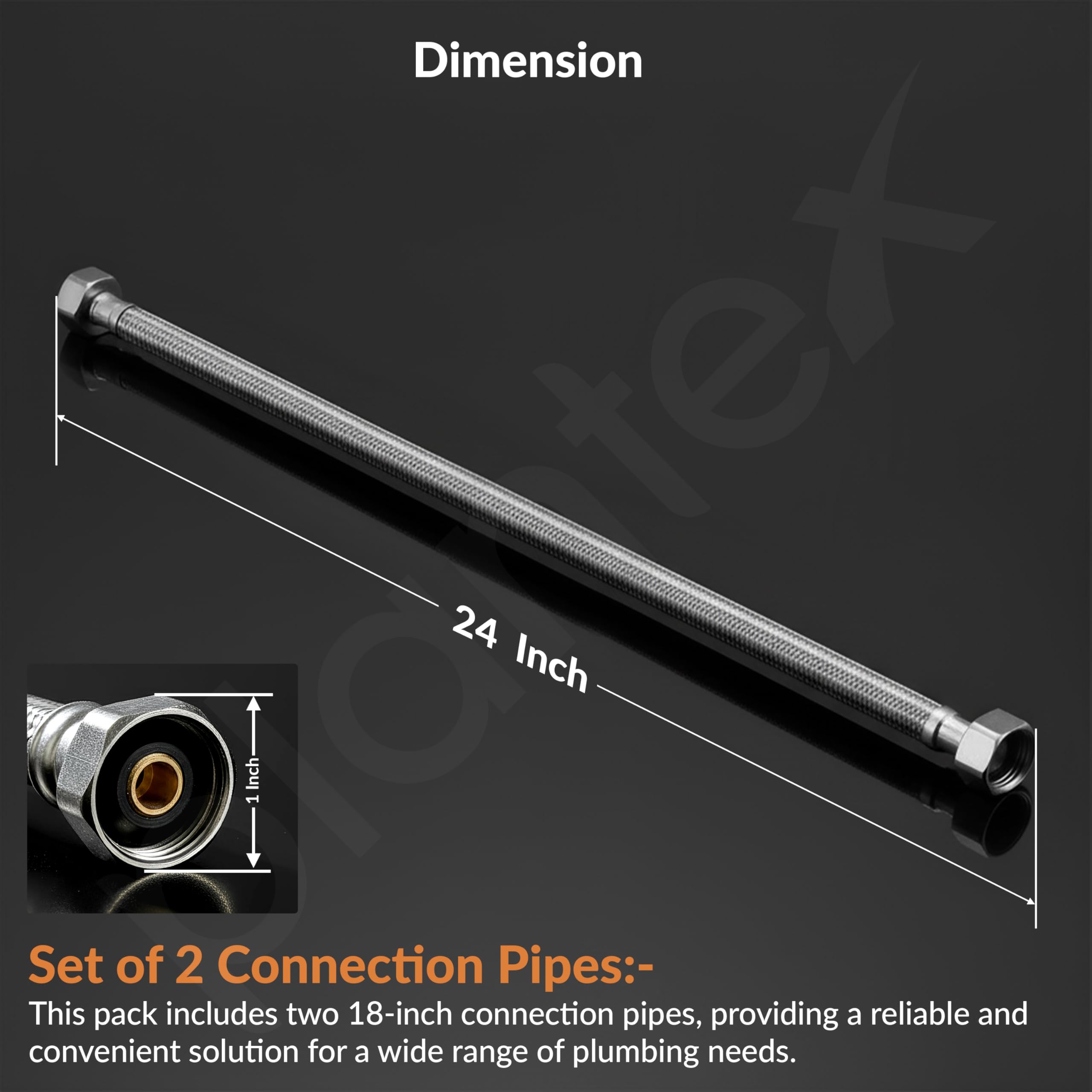 Plantex Stainless Steel Geyser Pipe - Leak Proof & Durable -4