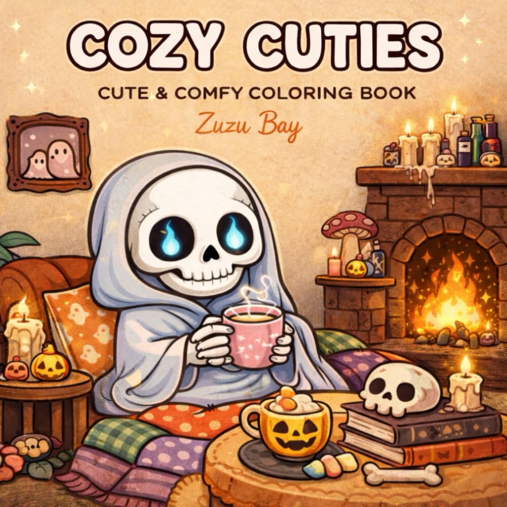 Cozy Cuties 140+ Pages: Cute & Cozy Coloring Book for Kids, Teens & Adults | Relaxing Kawaii Characters, Comfy Scenes & Stress Relief Fun (Cozy Coloring Series)