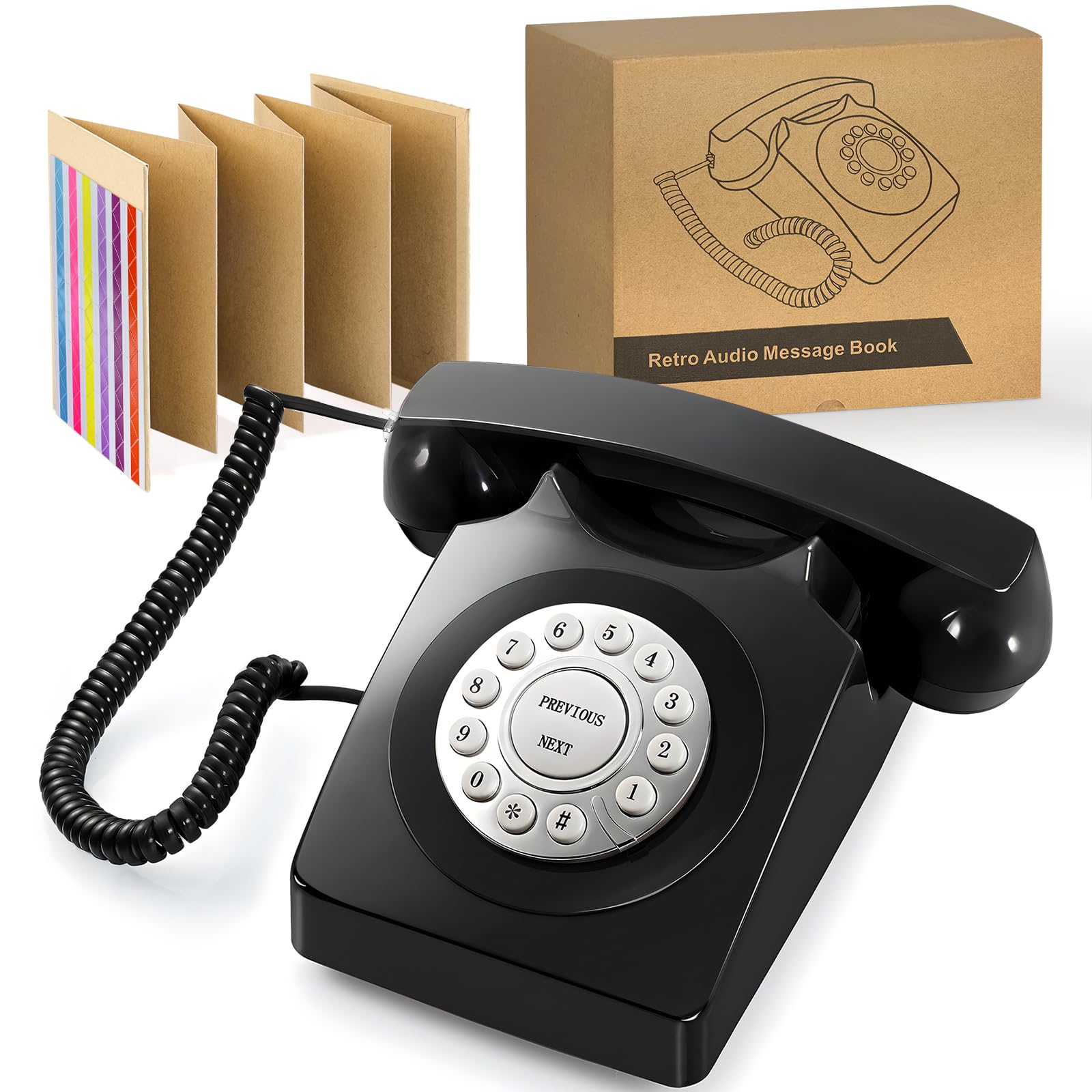 Amazon.com: NISAIKLUZ Retro Audio Guest Book Phone for Wedding
