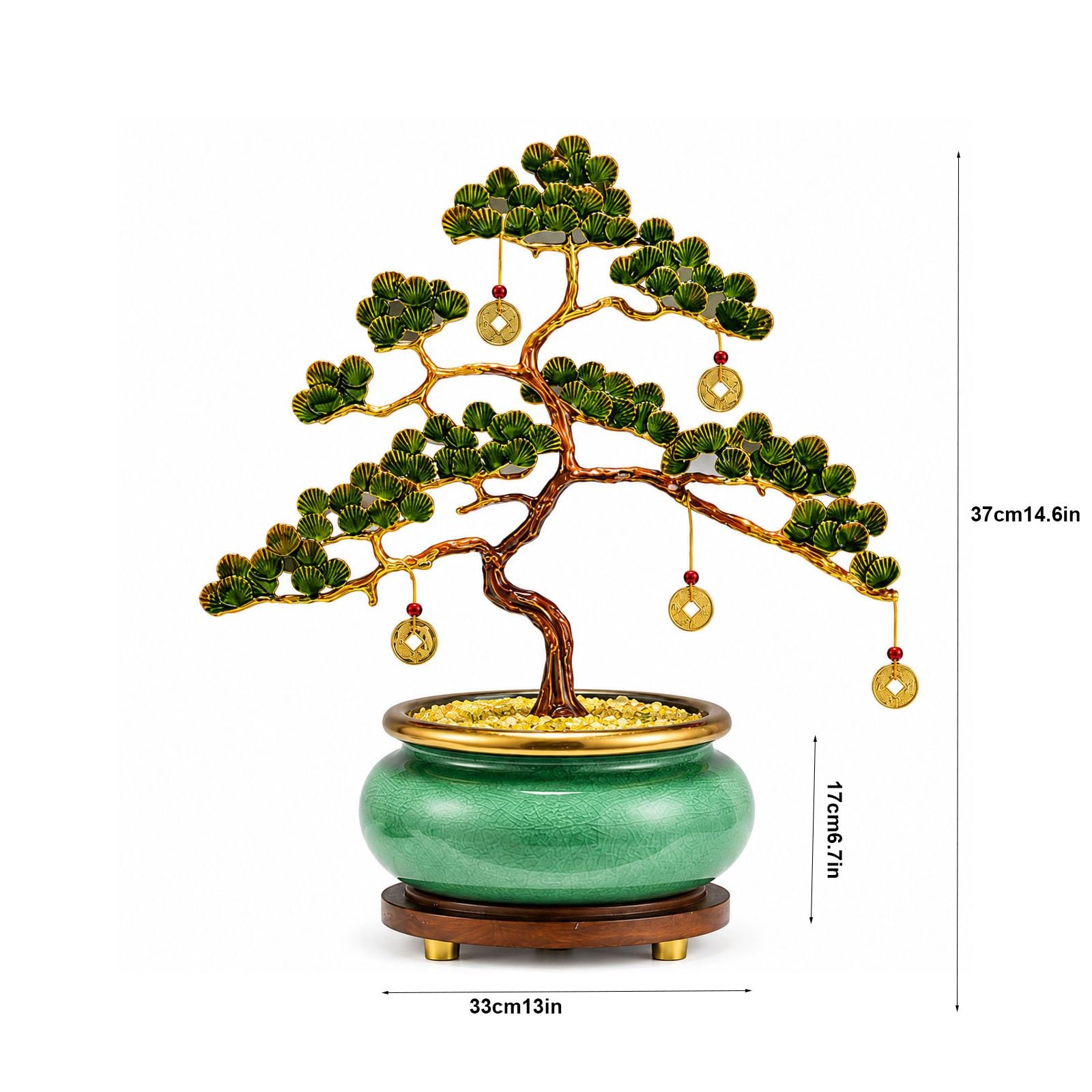 Feng Shui Geldbaum Mit Glücksmünzen Für Wohnzimmer Deko