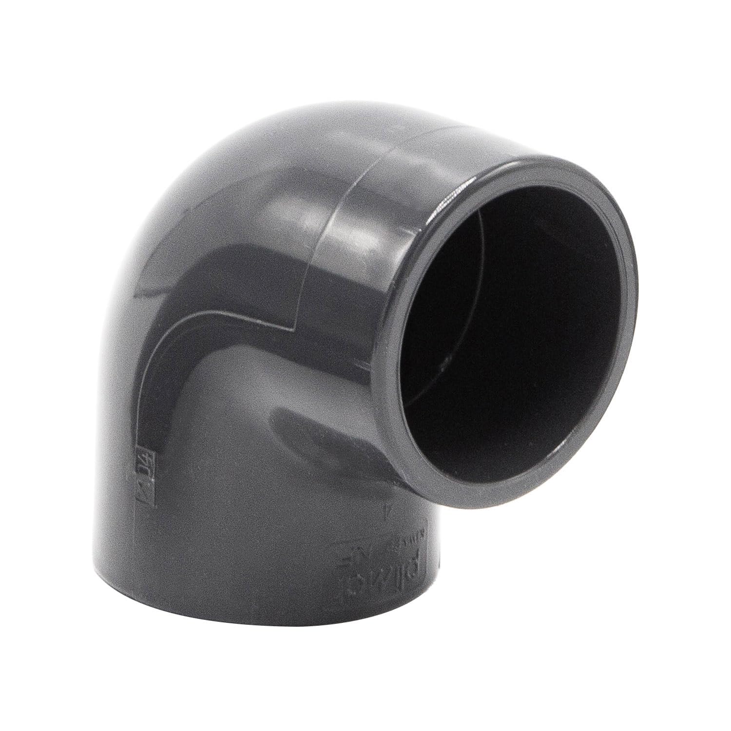 Raccordo a gomito PVC 90° I manicotto da incollaggio doppio PN16 I 40 mm 1 1/4" PVC-U grigio I per tubi pressione aspirazione piscina irrigazione I bm083