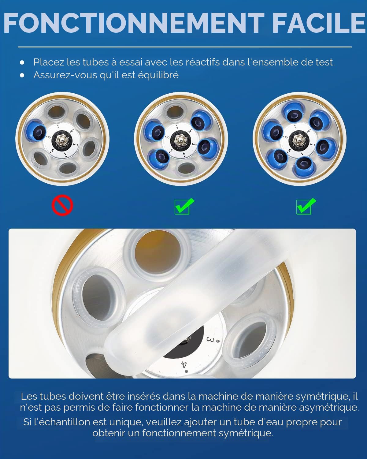 Mxmoonant Centrifugeuse de Laboratoire, 4000rpm, 6x20ml, 1790xg, 60min | pour Tubes à Essais 20ml/15ml/10ml/5ml, pour PRP, Séparation D'échantillons, Analyse Qualitative (Prise EU)
