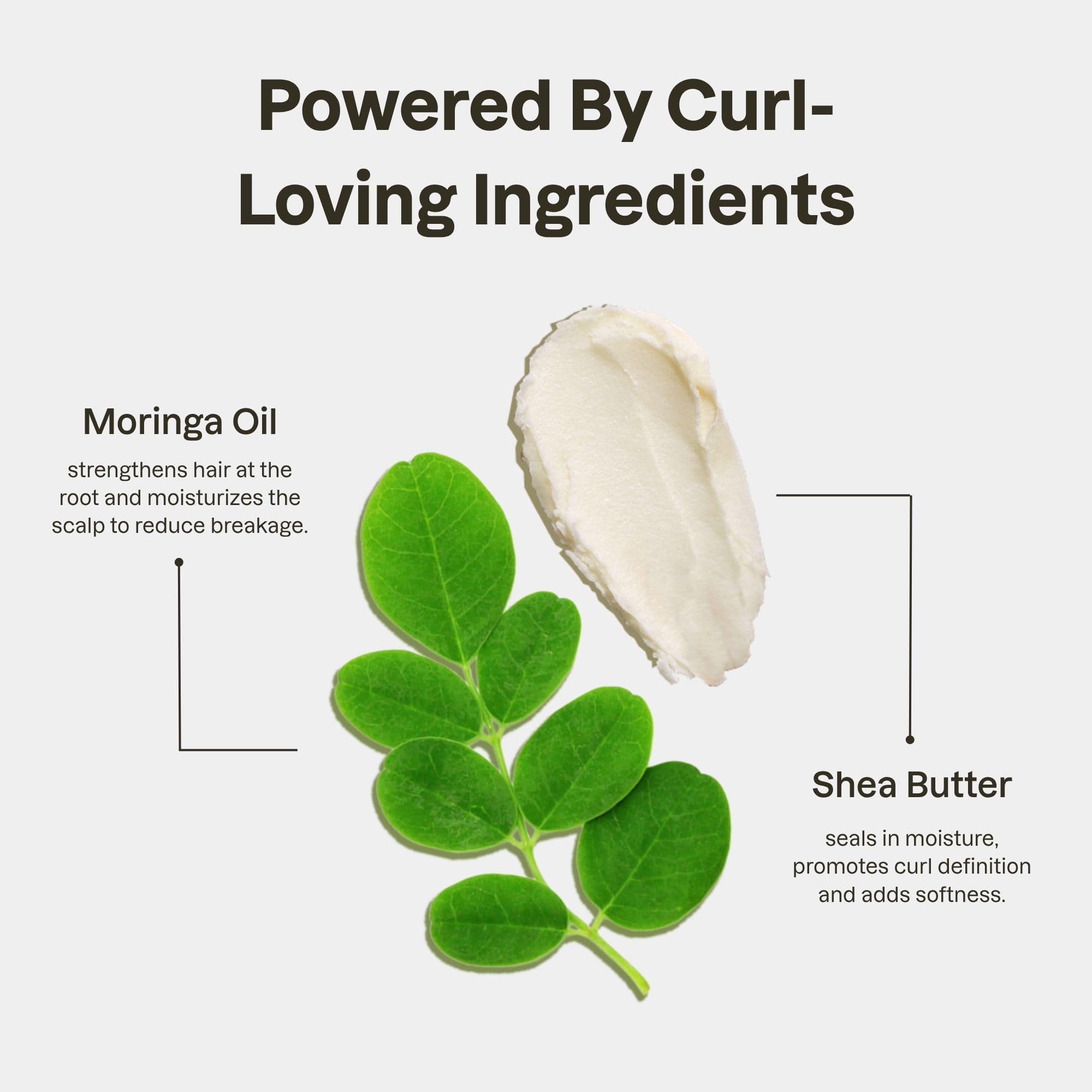 LUS Brands Love Ur Curls szampon do włosów kręconych, falowanych, kręconych, 8,5 uncji bez siarczanów, szampon nawilżający, produkty do pielęgnacji włosów dla delikatnej i delikatnej definicji loków