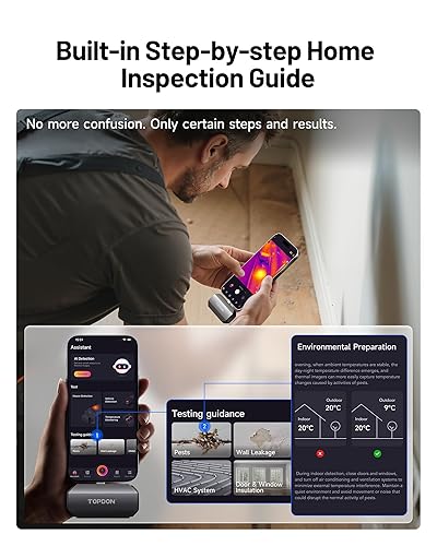 Miniatura 6 de TOPDON Cámara térmica TC002C Duo, compatible con cualquier iPhone, iPad y dispositivo Android USB-C, súper resolución de 512 x 384, cámara