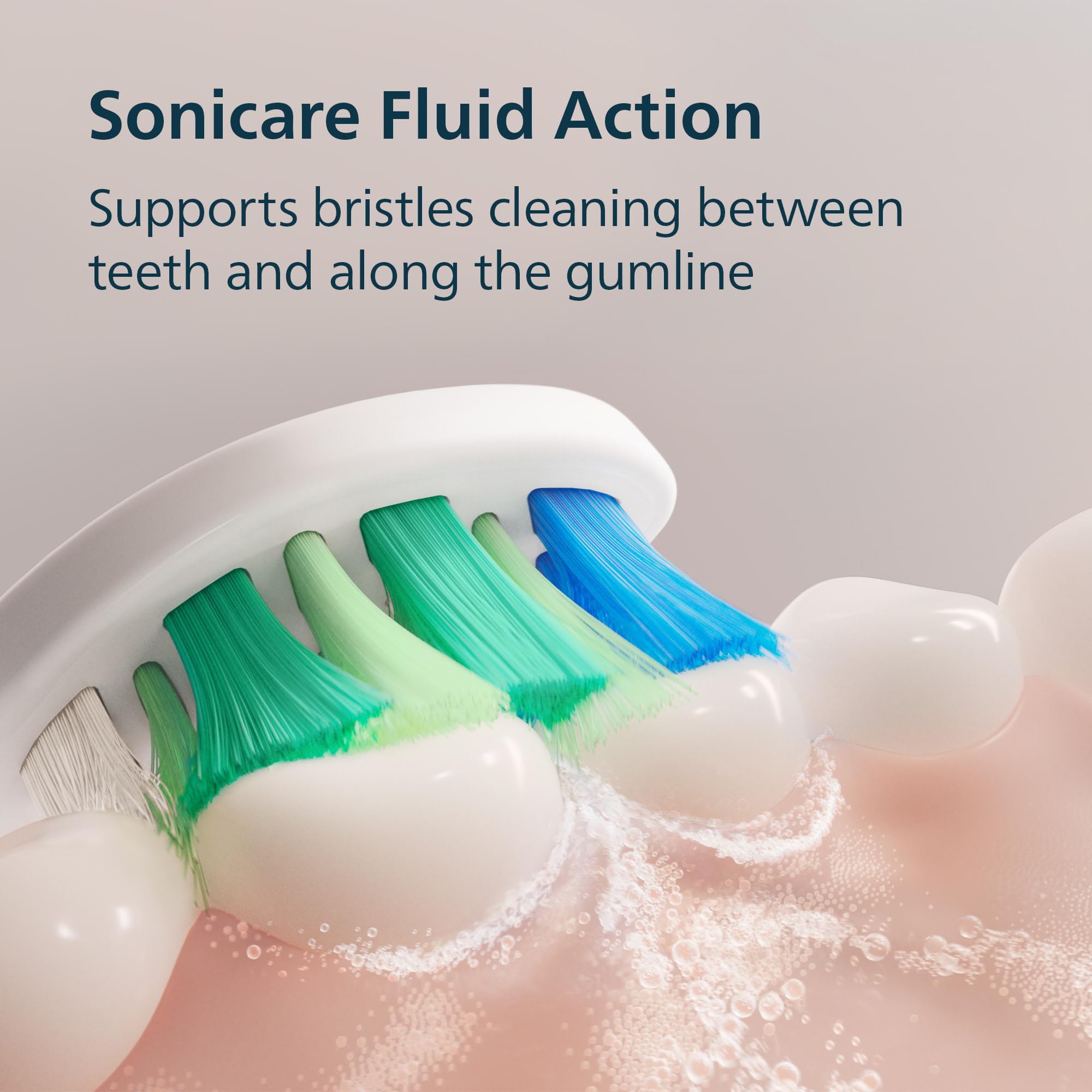 Philips Sonicare Brosse à dents électrique série 3300 – Brosse à dents sonique avec 2 niveaux d'intensité, fonction EasyStart, SmarTimer et QuadPacer, autonomie de 14 jours, blanc, modèle HX4022/91