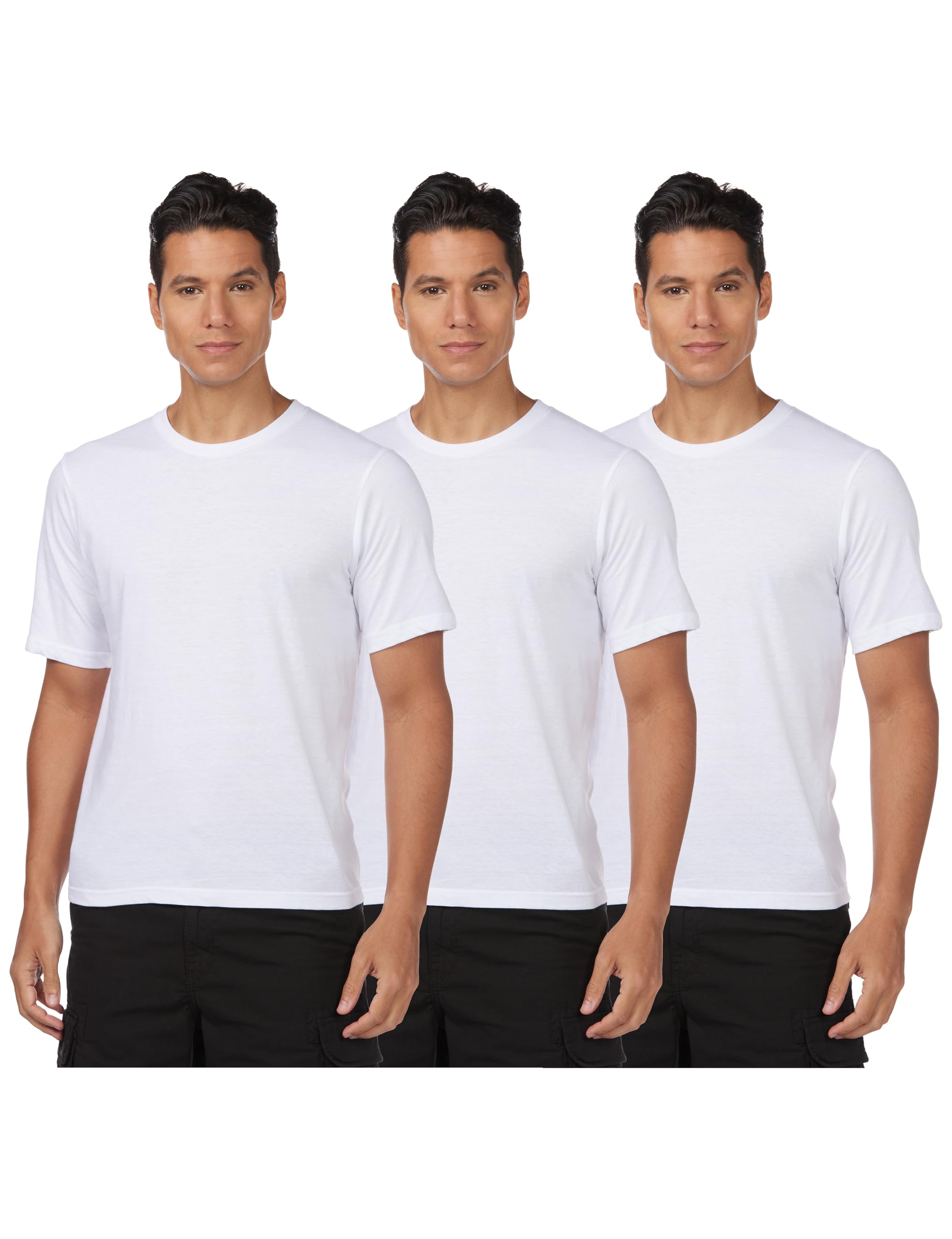 Jack & Jones Men's White T-Shirt 3 Pack, Xl