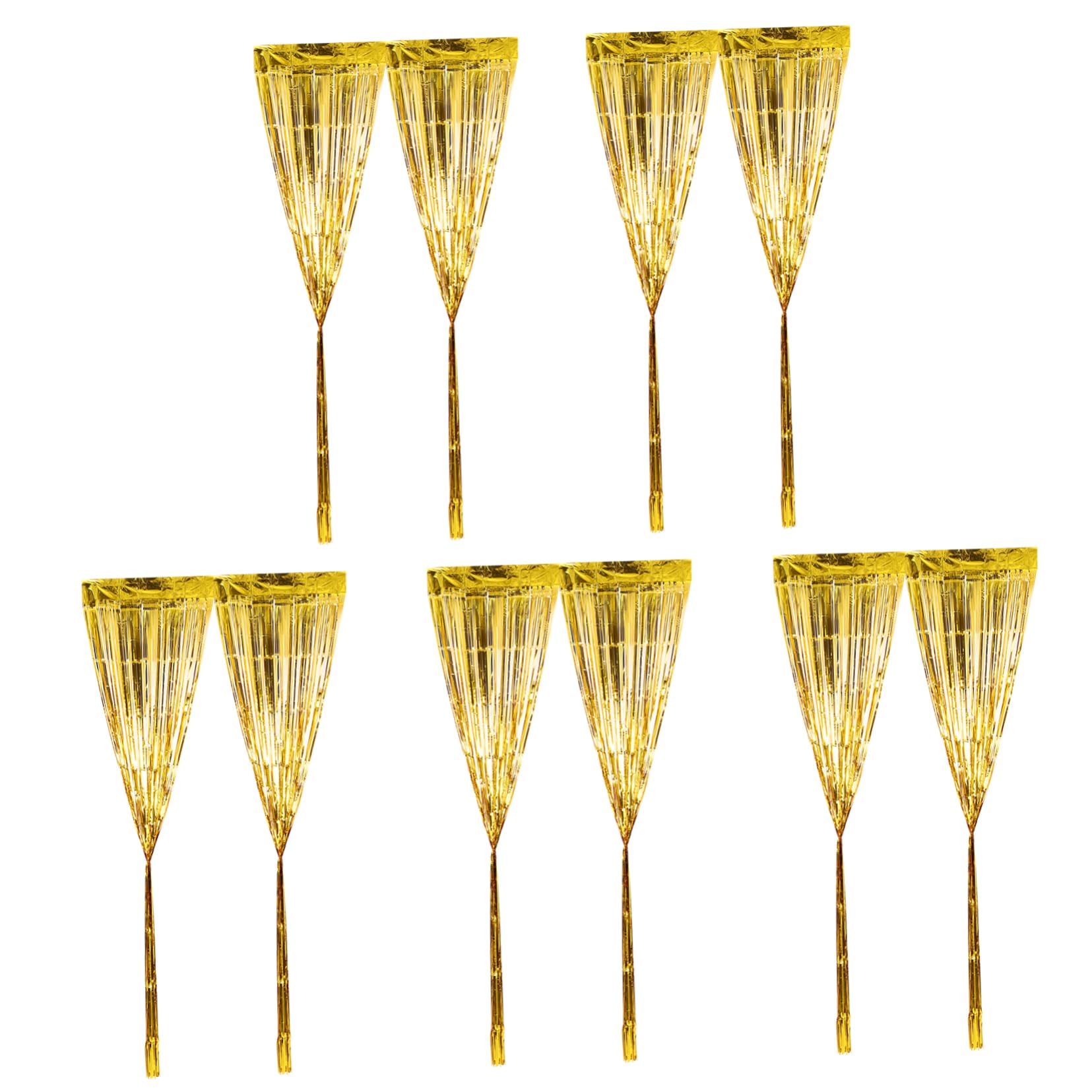 Alasum 6pièces Rideaux Métalliques Franges Tinsel pour Décorations De Fête Couverture De Fond pour Et Événements