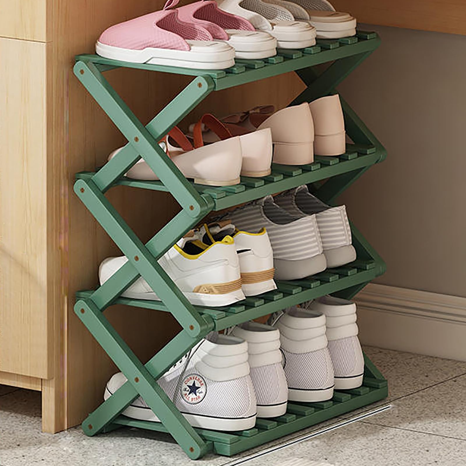 Solution rangement élégante pliable pour en finir avec les chaussures qui traînent