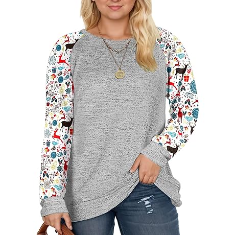 DOLNINE Plus Size Ugly Christmas Sweater