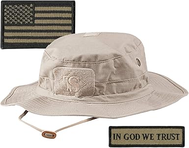 Gadsden and Culpeper Tactical Patches & Boonie Hat Bundle - Sand/Khaki