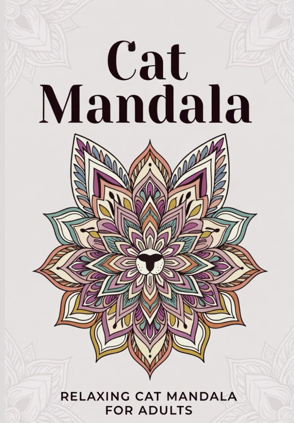 Cat Mandala: coloring book: Relaxing coloring book for adults