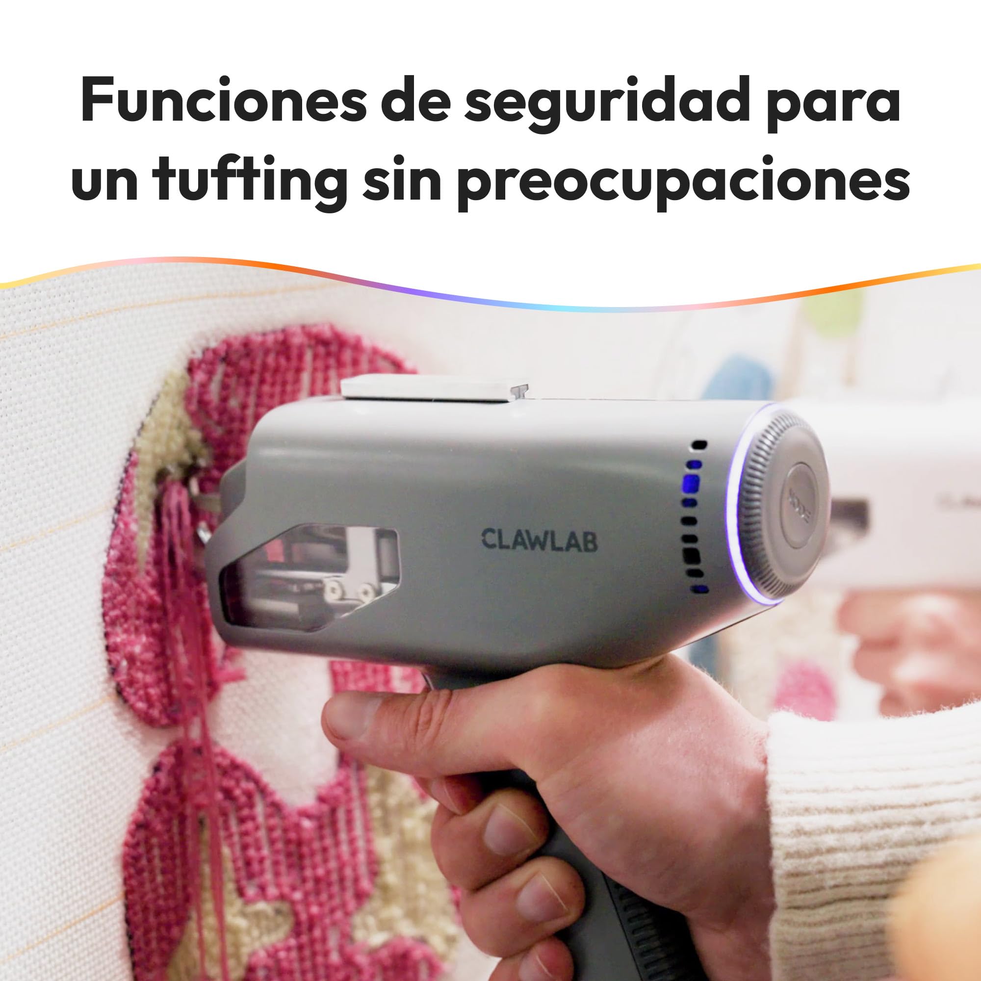 Tufting Kits H1 (Gray) - Marco de tufting - Pistola de tufting - Kit completo - Pistola Tufting - Máquina para hacer alfombras - Tela Tufting & Punch Needle - Kit de arranque