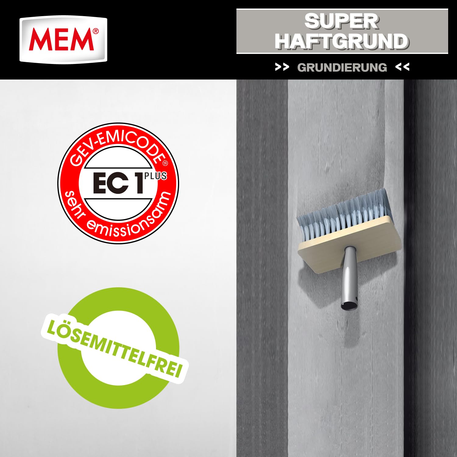 MEM Super-Haftgrund, Intensive Untergrundhaftung, Für saugende und nichtsaugende Untergründe, Lösemittelfrei, 10 l