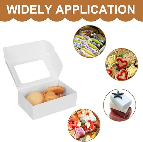 Miniatura 3 de COTOPHER Caja de jabón, 100 cajas pequeñas de embalaje de jabón de 3.5 x 2.35 x 1.2 pulgadas, mini cajas de papel kraft con ventana para jabón