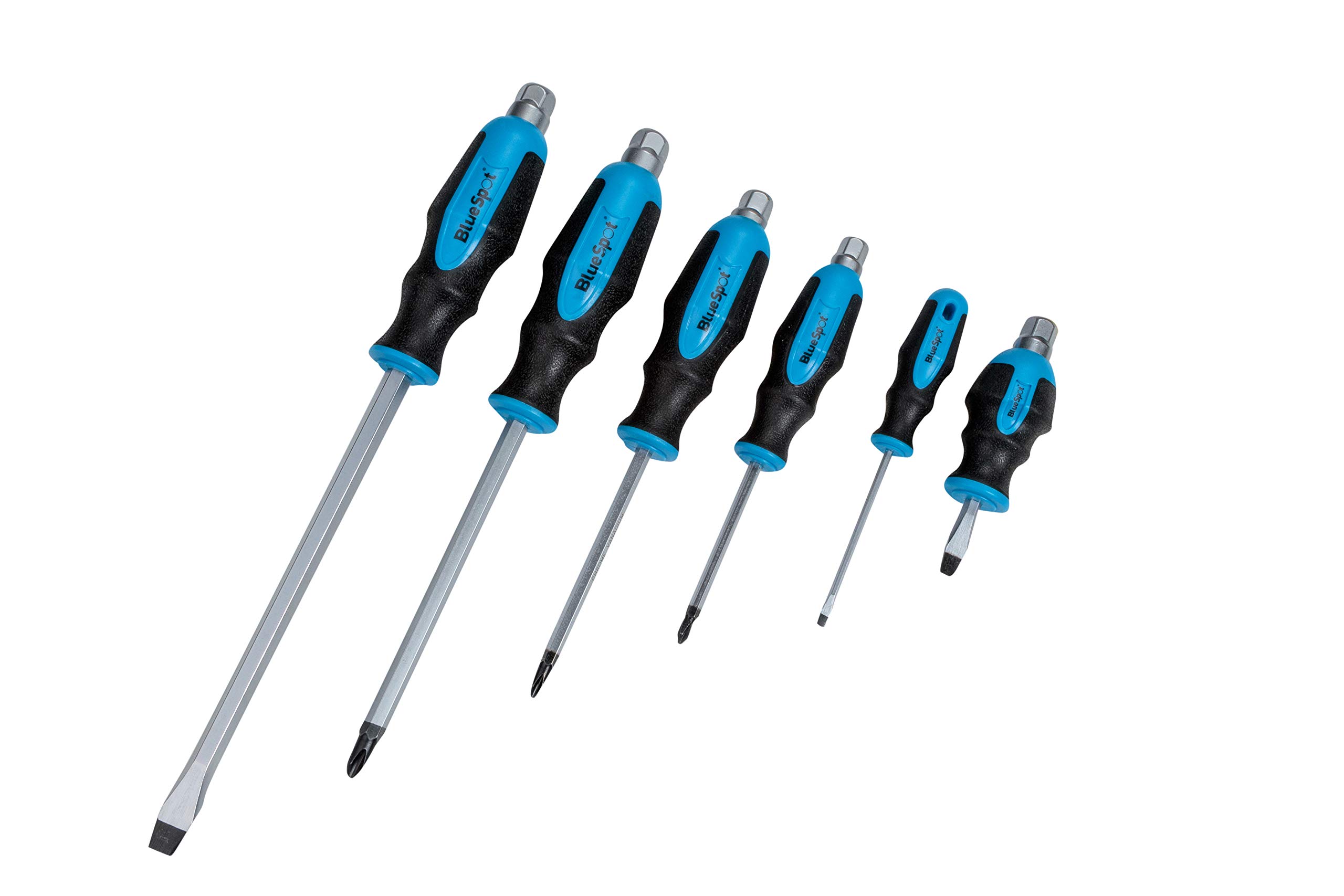 Bluespot Tools Hex Bolster Screwdriver Set 6 Piece SL/PH B/S12068
