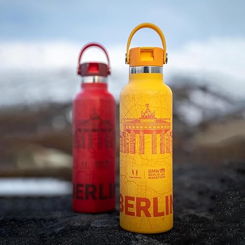 Miniatura 114 de Super Sparrow Botella de Agua Aislada - 17 Oz / 25 Oz / 34 Oz - Frasco FlipFlow de Boca Estándar - Libre de BPA, Botella a Prueba de Fugas - azul