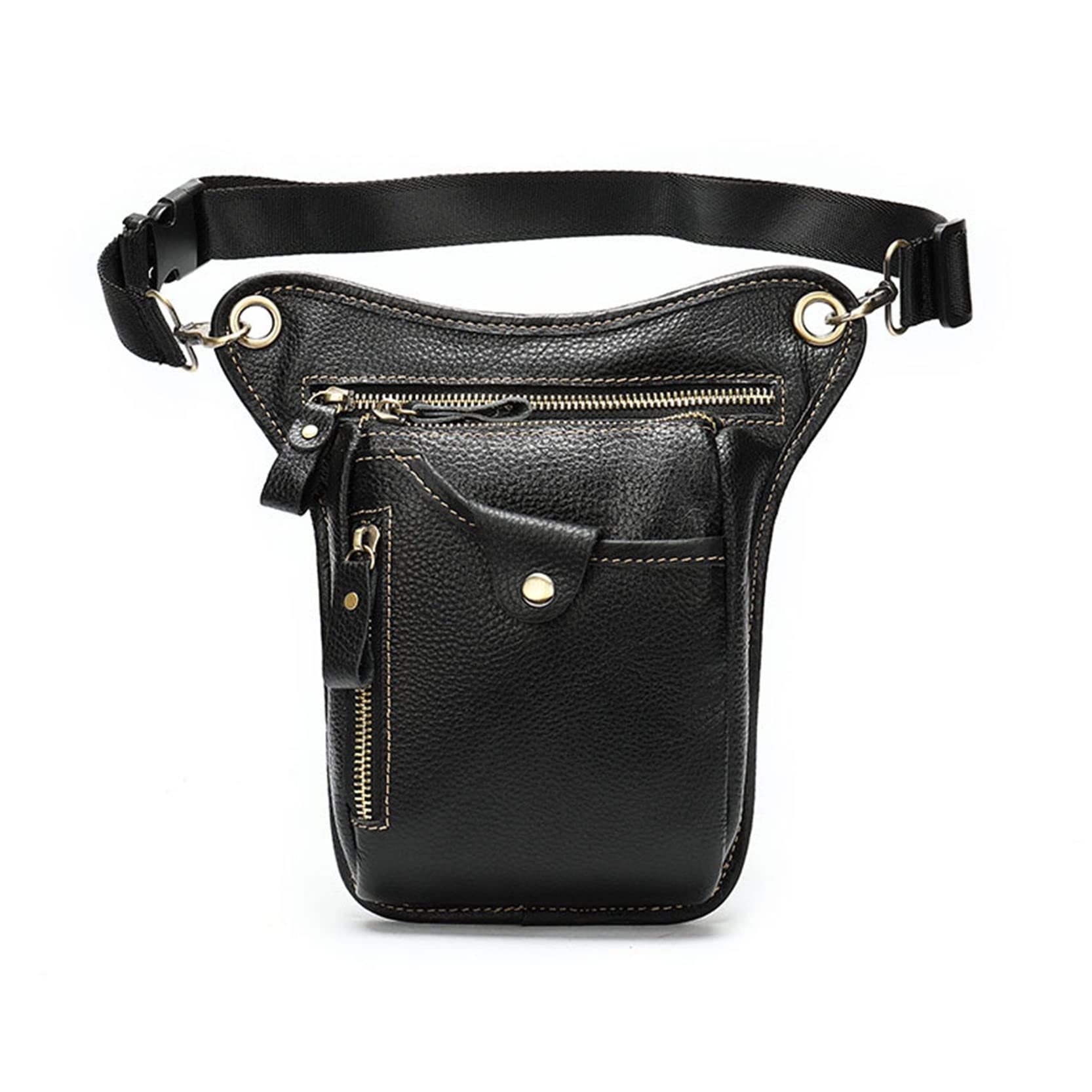 Marsupi Running Unisex, Marsupio in pelle Marsupio multiuso per corsa Marsupio Sport all'aria aperta Marsupio Moto Marsupio per uomo Marsupio per soldi Marsupi Viaggio Regolabile per Escursione Lavoro
