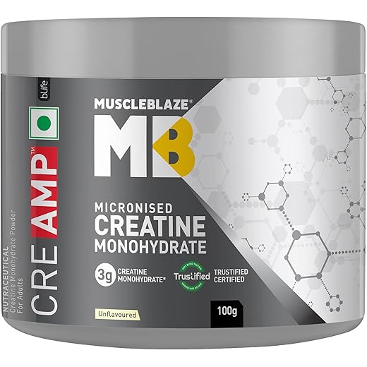 MuscleBlaze CreAMP Creatine Powder - 100g