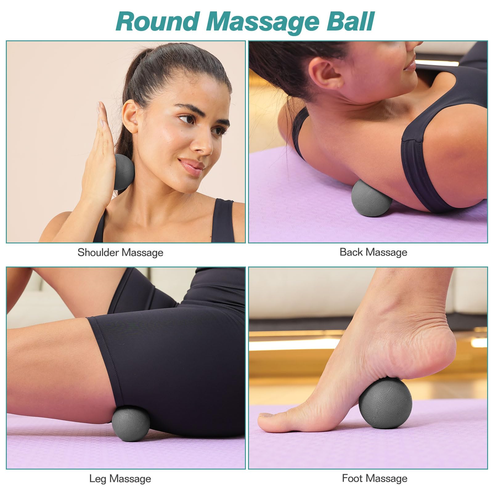 Rouleau De Massage En Mousse 13x5,5 Pouces - Pour Yoga, Récupération Musculaire - Neuf