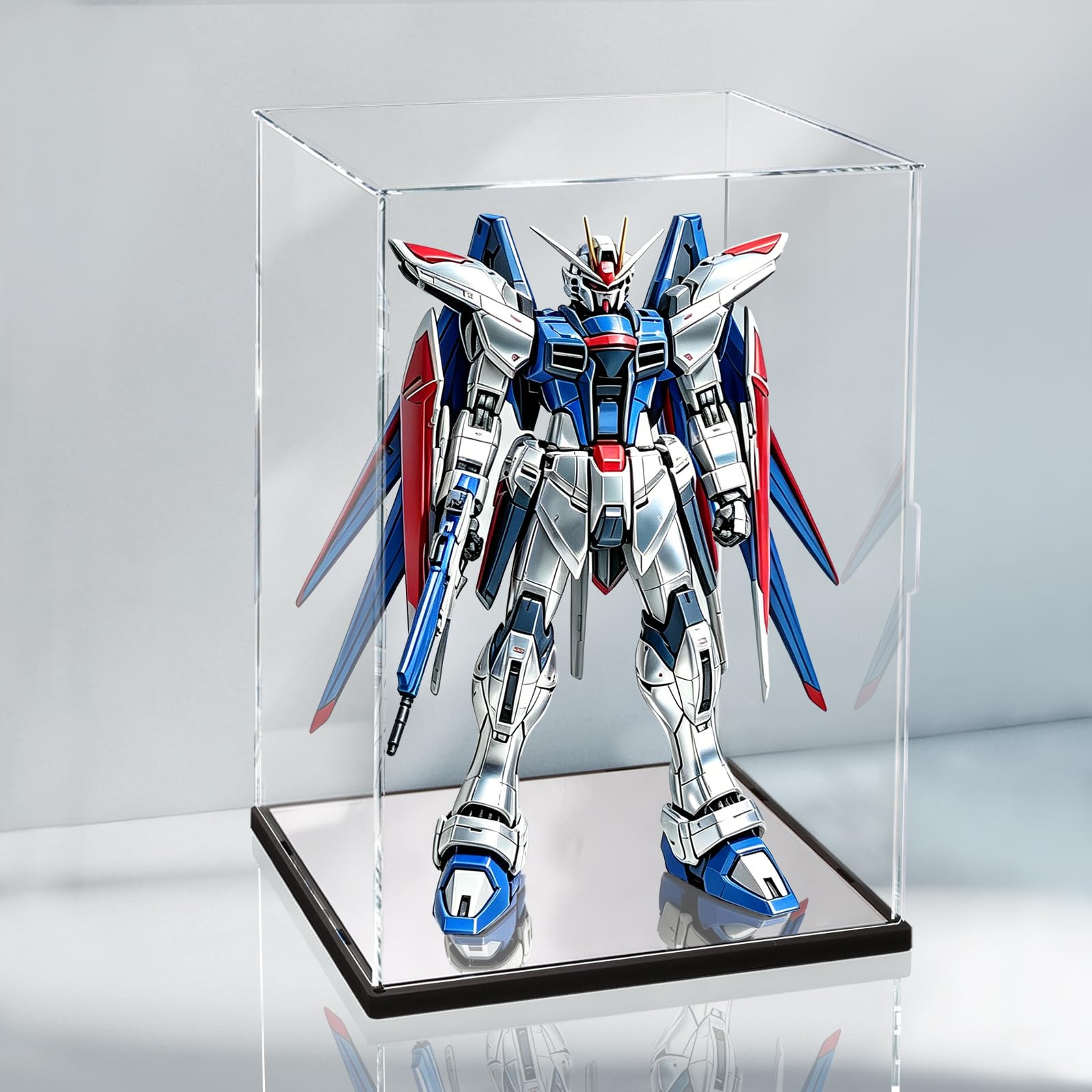 Amazon.co.jp: Naconmlet クリアアクリルディスプレイケース ミラー