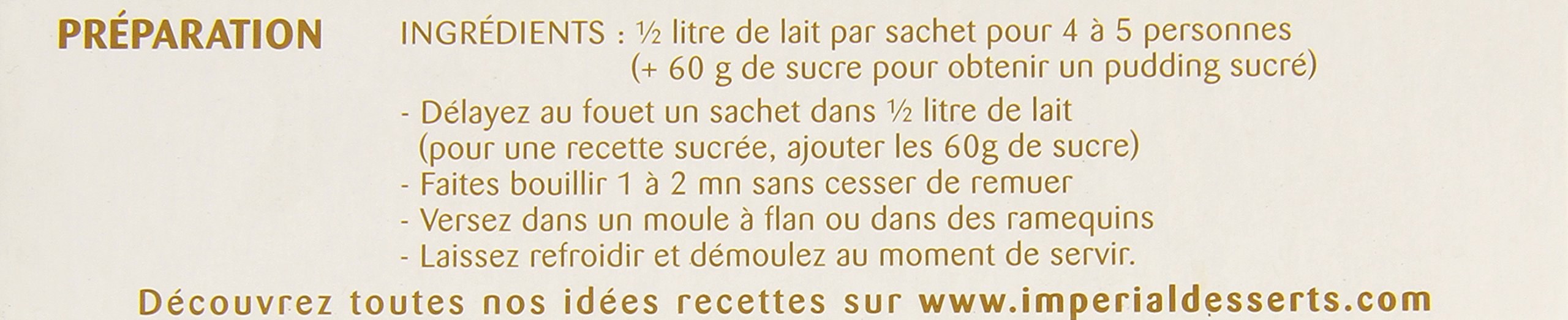 Imperial Préparation pour Pudding au Chocolat 4 Sachets de 35 g - Lot de 6