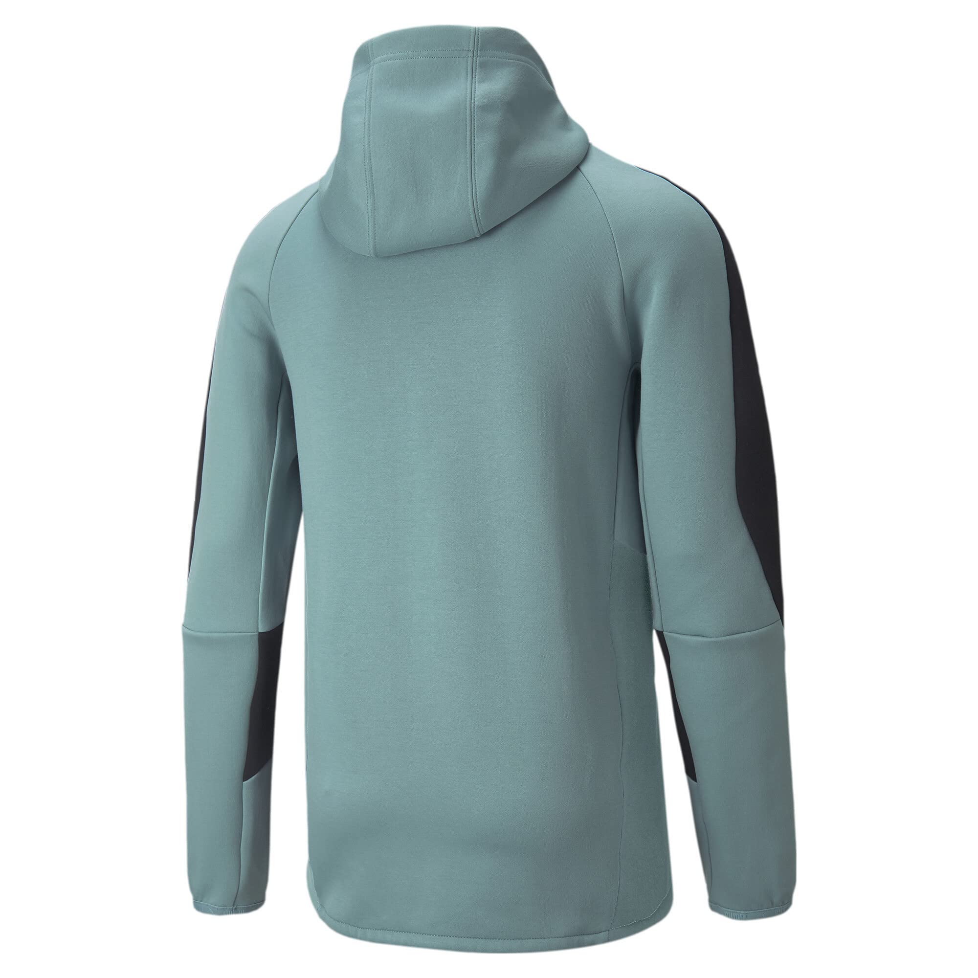 Evostripe bluza z kapturem na zamek błyskawiczny mineralny niebieski