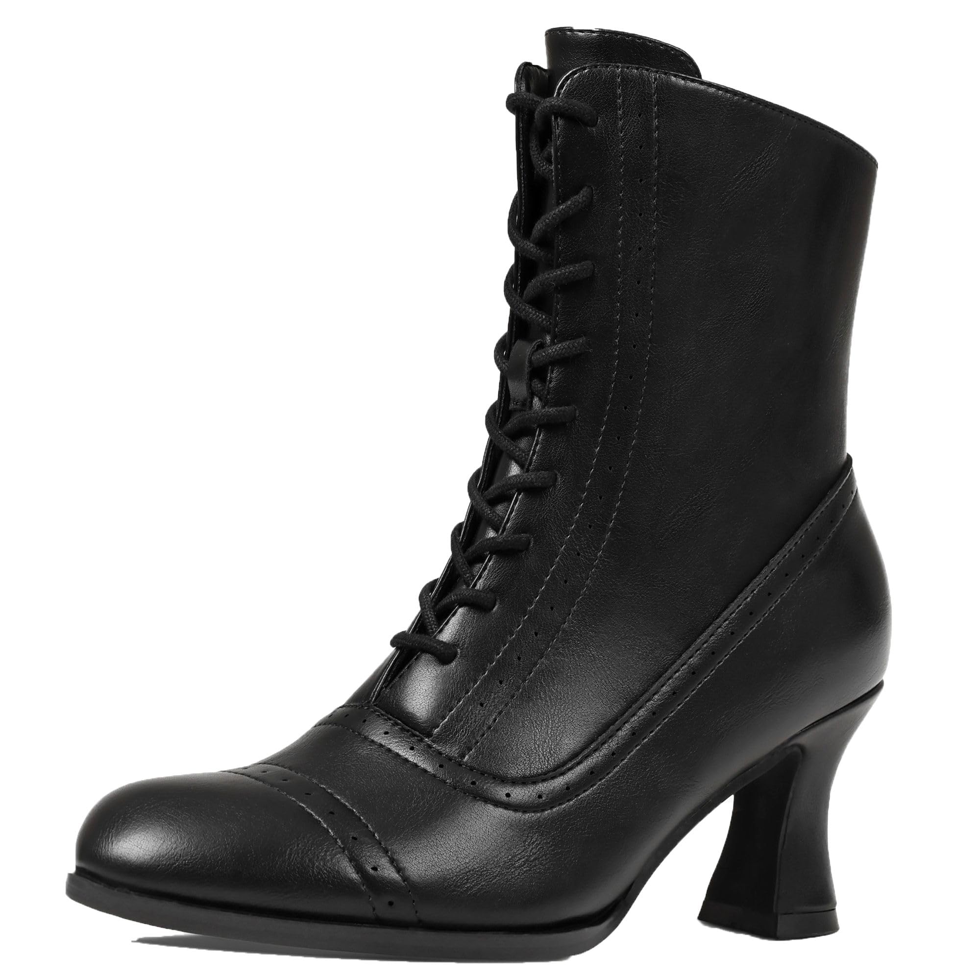 Erocalli Victorian Boots Witch Costume Renaissance Shoes Women Pirate Vintage Boot Witchy Clothes for Women