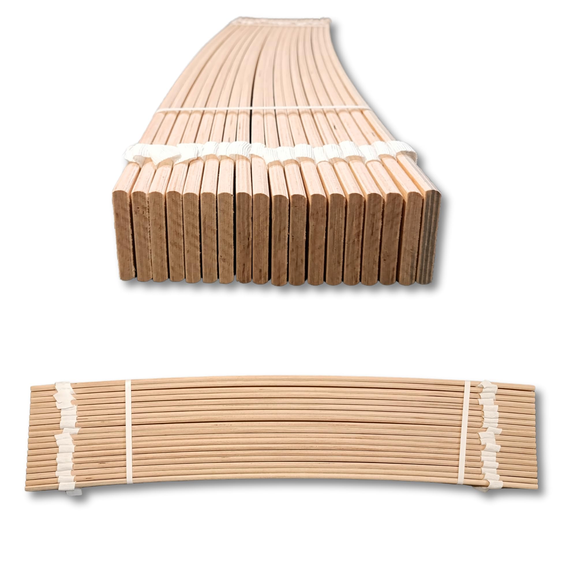 INNOVAHOME Rollrost 100x200 - Stabiler Lattenrost und Lattenrahmen | 18 Flexible Birkensperrholz Federleisten - Belastbarkeit bis 145kg - Geräuscharmer Rolllattenrost mit Schrauben